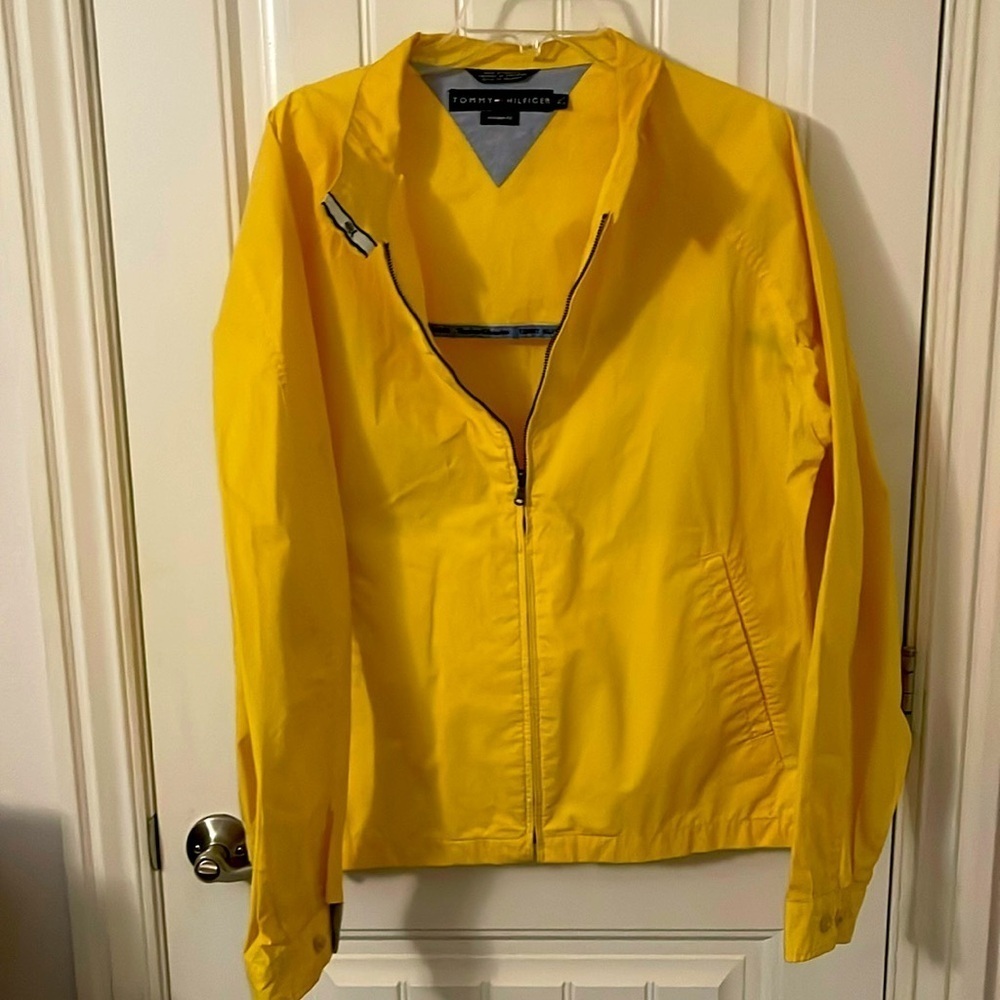 Tommy Hilfiger Men's Vintage Fit Yellow Full Zip Jacket XL